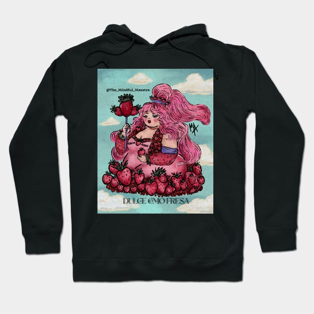 Sweet Strawberry Princess Hoodie by The Mindful Maestra